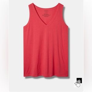 NWT Girlfriend Signature Jersey V-Neck Tank